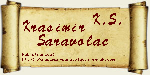 Krasimir Saravolac vizit kartica
